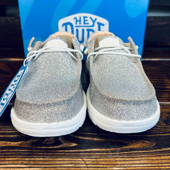 NIB Hey Dude Womens Wendy Metallic Sparkle Rose Gold - Picture 4 of 12